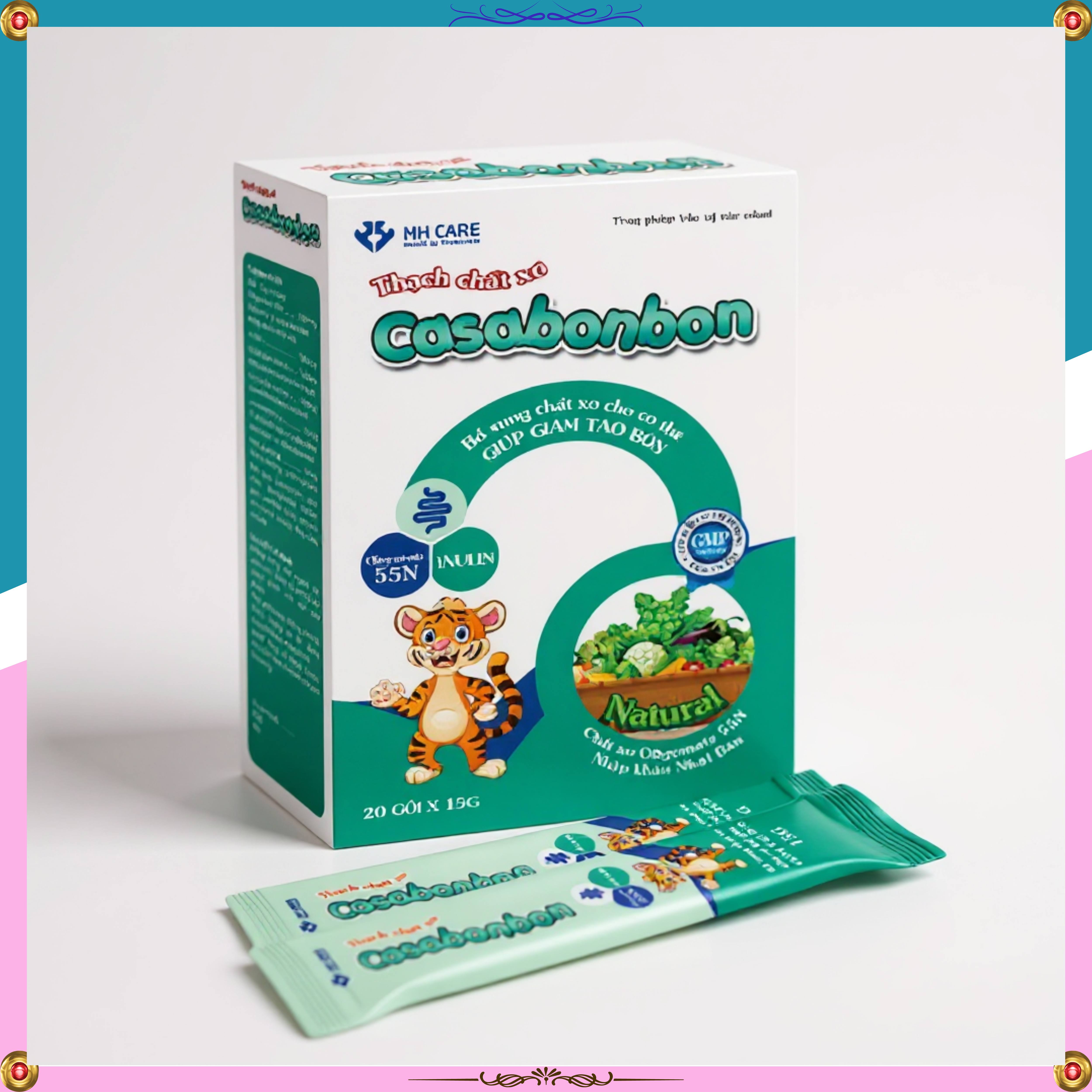 Thạch chất xơ CasaBonBon, cải thiện chất xơ hiệu quả cho bé. Ăn ngon không còn táo bón H.20 gói 2027