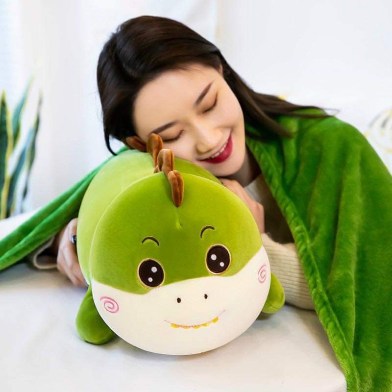 [HCM]Bộ Chăn Mền Khủng Long 3 Trong 1 Có Mền Có Gối Có Gấu Ôm Dài 70cm Còn Kèm Chăn Đắp 1m7 Chăn Được Nhét Trong Bụng Gấu Ôm