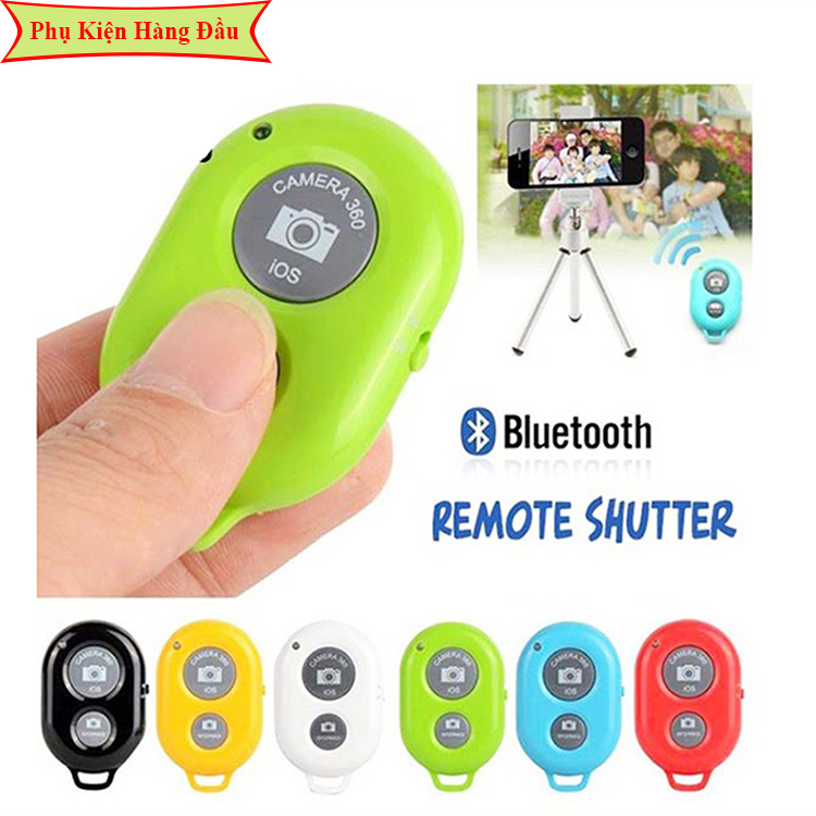 Nút Remote Shutter - Nút Bấm Bluetooth Điều Khiển Từ Xa Chụp Ảnh Tự Động Cho Smartphone, Iphone, Ipad