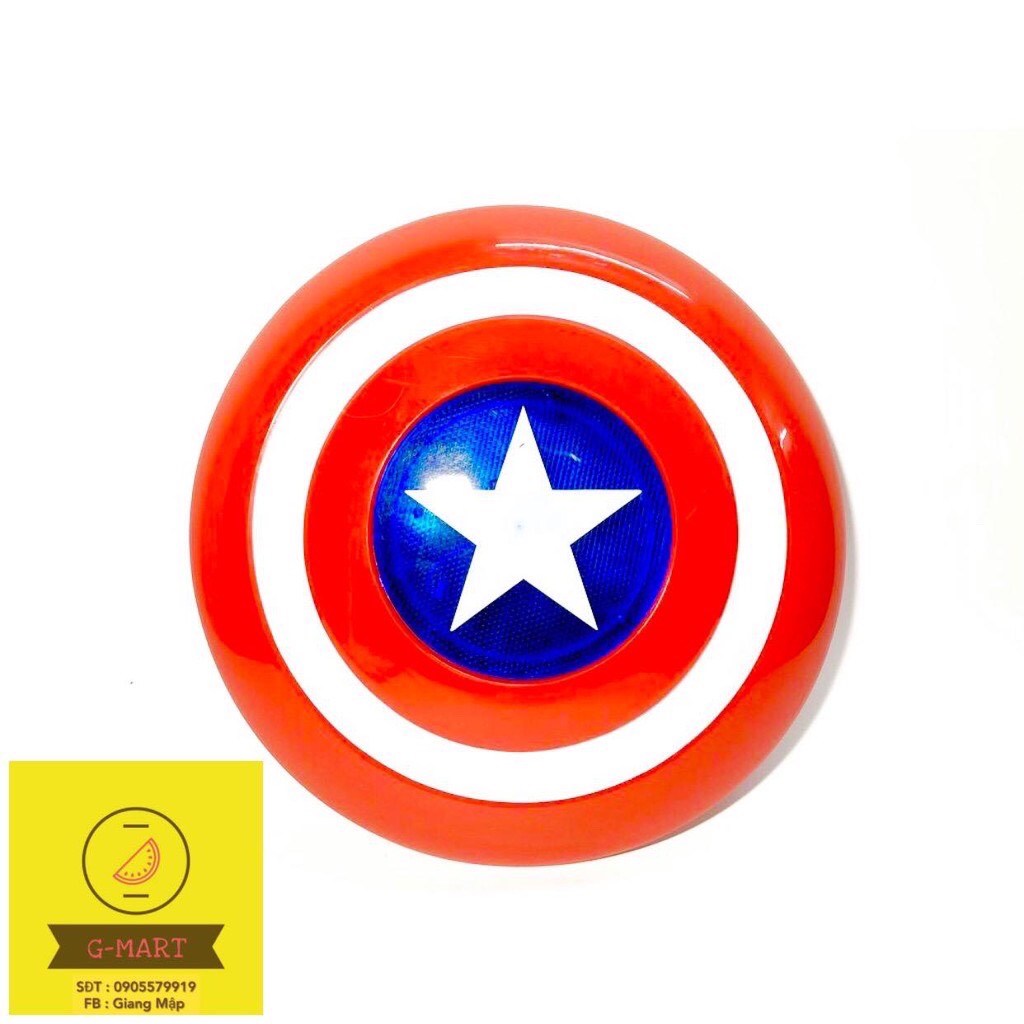 KHIÊN CAPTAIN AMERICA- ĐỒ CHƠI KHIÊN ĐỘI TRƯỞNG MỸ KÍCH THƯỚC 32 CM DÙNG PIN