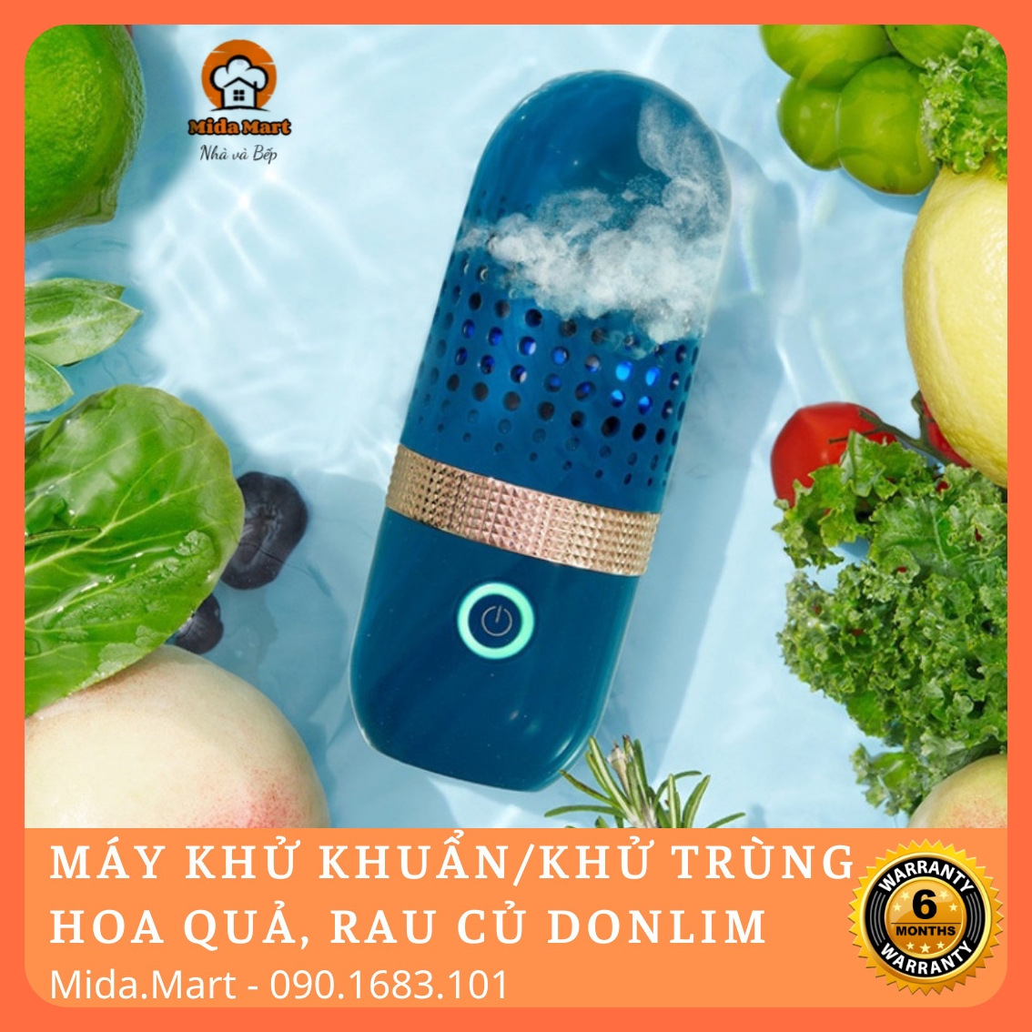 MÁY LỌC KHỬ TRÙNG KHỬ KHUẨN RAU CỦ HOA QUẢ DONLIM CHÍNH HÃNG BẢO HÀNH 6 THÁNG