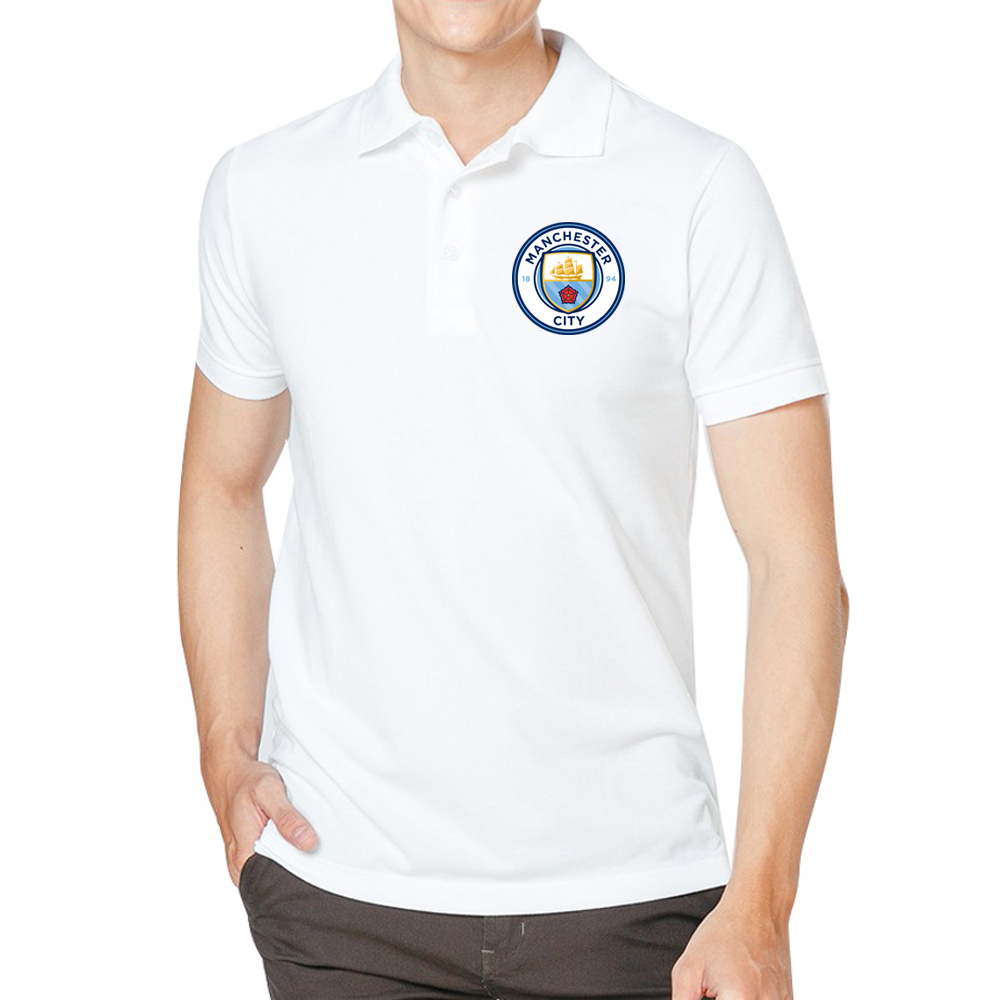 Áo thun polo cổ trụ câu lạc bộ bóng đá manchester city ms01 hàng cao cấp