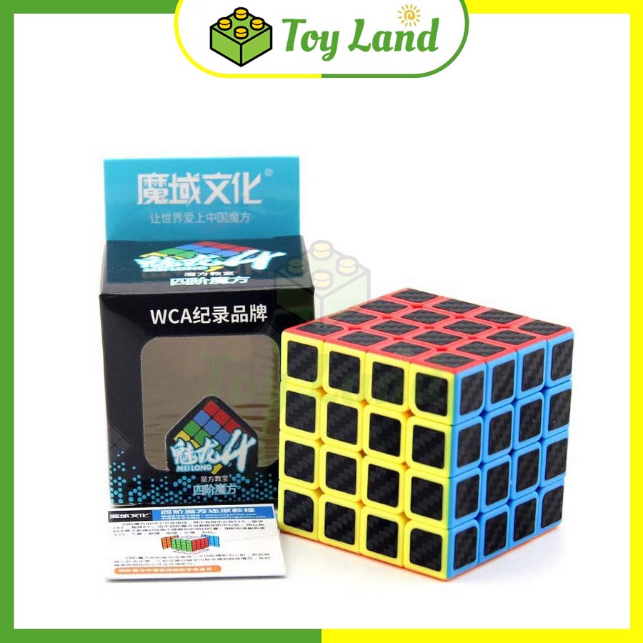 Rubik 4x4 Carbon MoYu MeiLong Rubic 4 Tầng 4x4x4 Cacbon Đồ Chơi Lắp Ráp