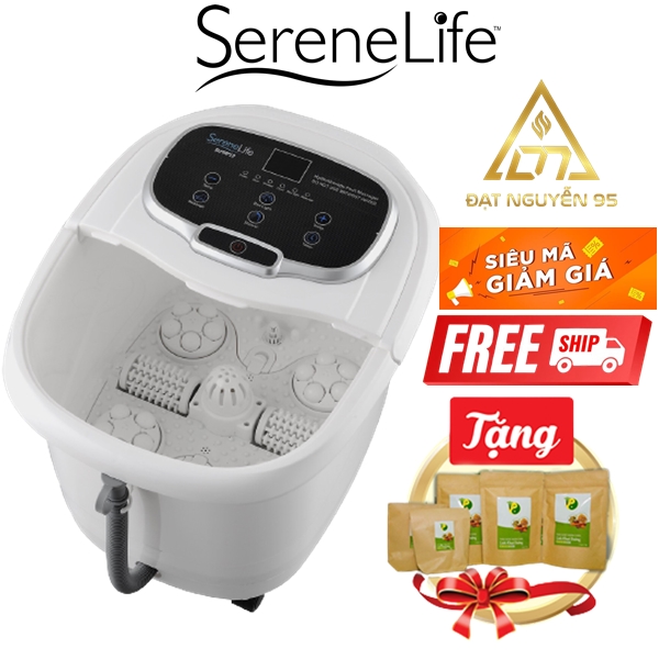 [BH 2 Năm] Bồn máy chậu ngâm chân massage cao cấp con lăn tự động Homedic SereneLife SL12