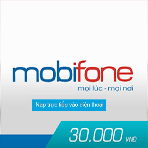 [HCM] THẺ CÀO Mobifone 30.000 VNĐ & PHÍ CHUYỂN