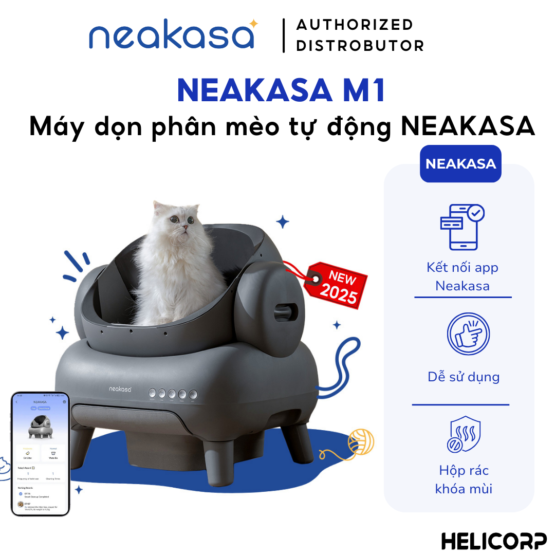 Máy dọn phân mèo tự động NEAKASA M1, Nhà vệ sinh cho mèo Neakasa M1 New 2025 Thiết kế OPEN-TOP