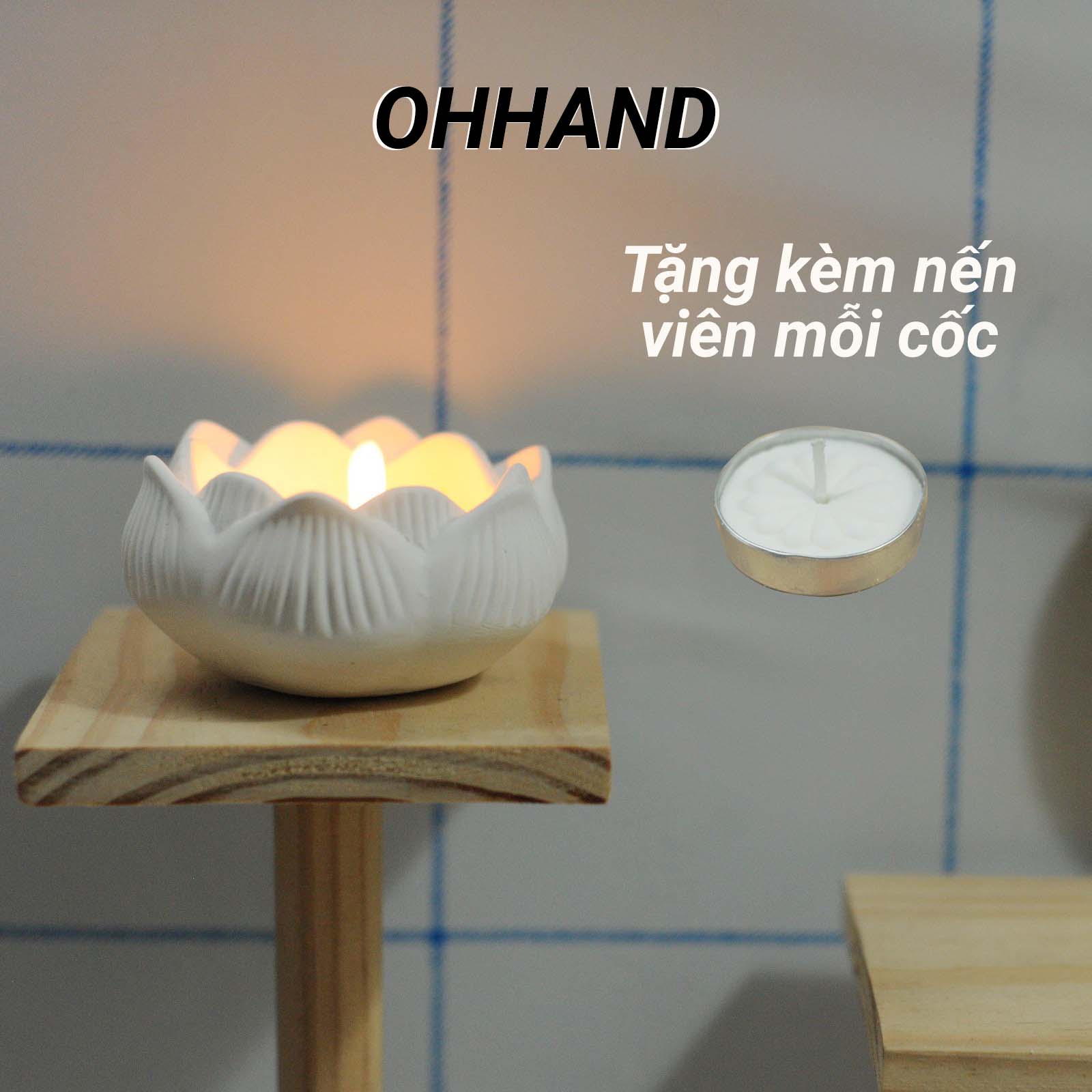 Cốc nến thơm hoa sen, cốc đựnng nến tealight - cốc hoa sen khuếch tán tinh dầu