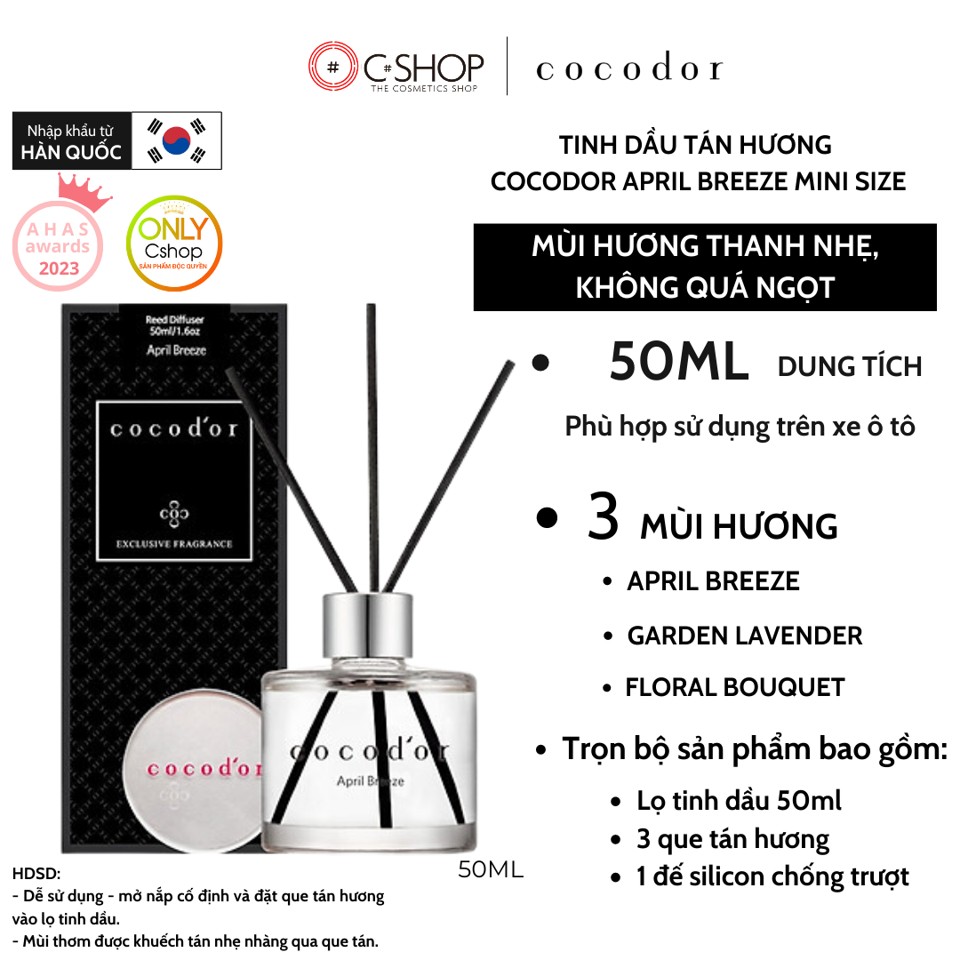 Tinh Dầu Tán Hương COCODOR DIFFUSER Mini 50ml