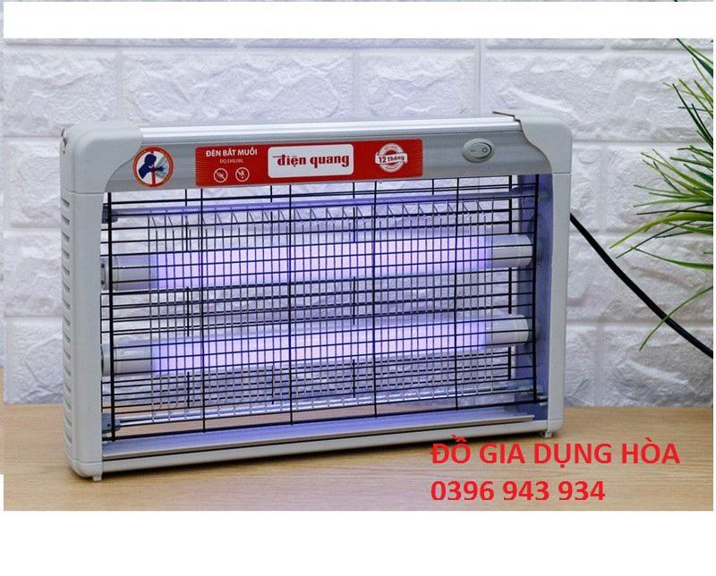 [NGĂN CHẶN CORONA] Đèn bắt muỗi Điện Quang EML06L khung lưới nhôm chắc chắn KT (38*23*5cm)