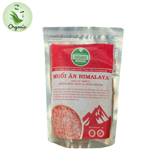 Muối hồng Himalaya nhập khẩu Pakistan 1kg loại thô