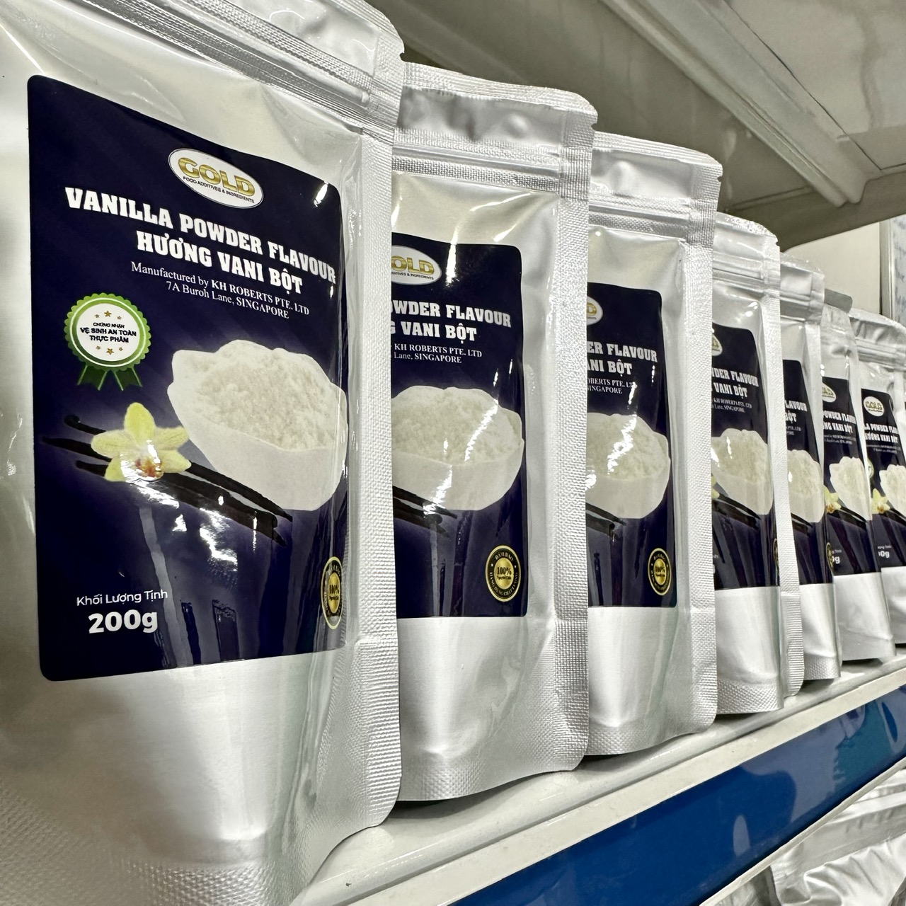 Bột vani Singapore-Hương vani bột gói 200 gram nấu chè, làm bánh,...