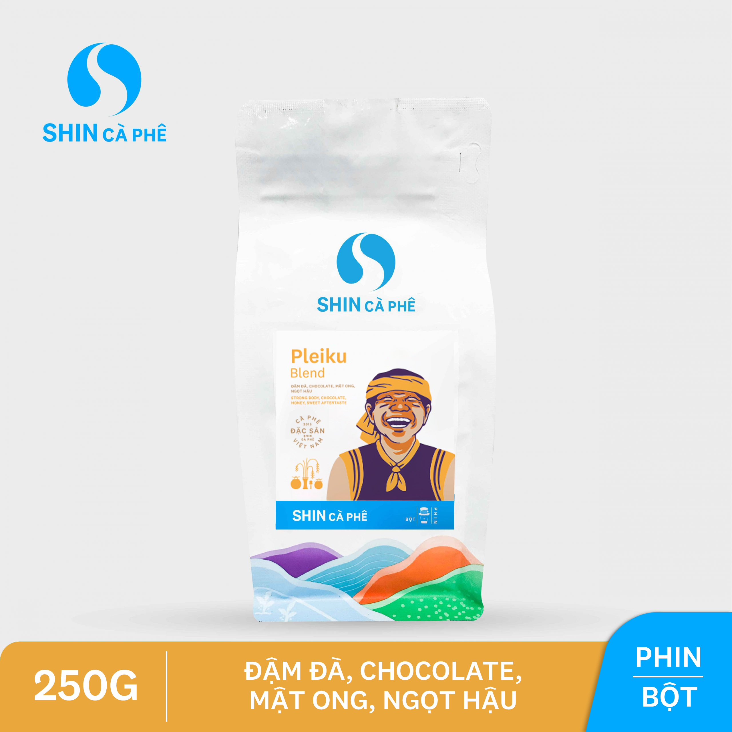Shin cà phê - pleiku blend phin - 250gram