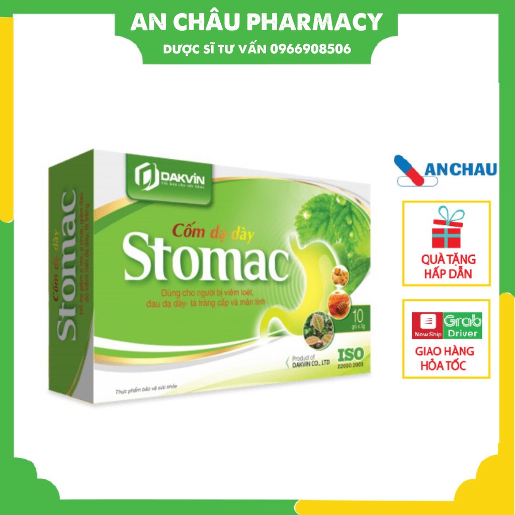 Cốm dạ dày stomac dùng cho người đau dạ dày tá tràng hộp 10 gói