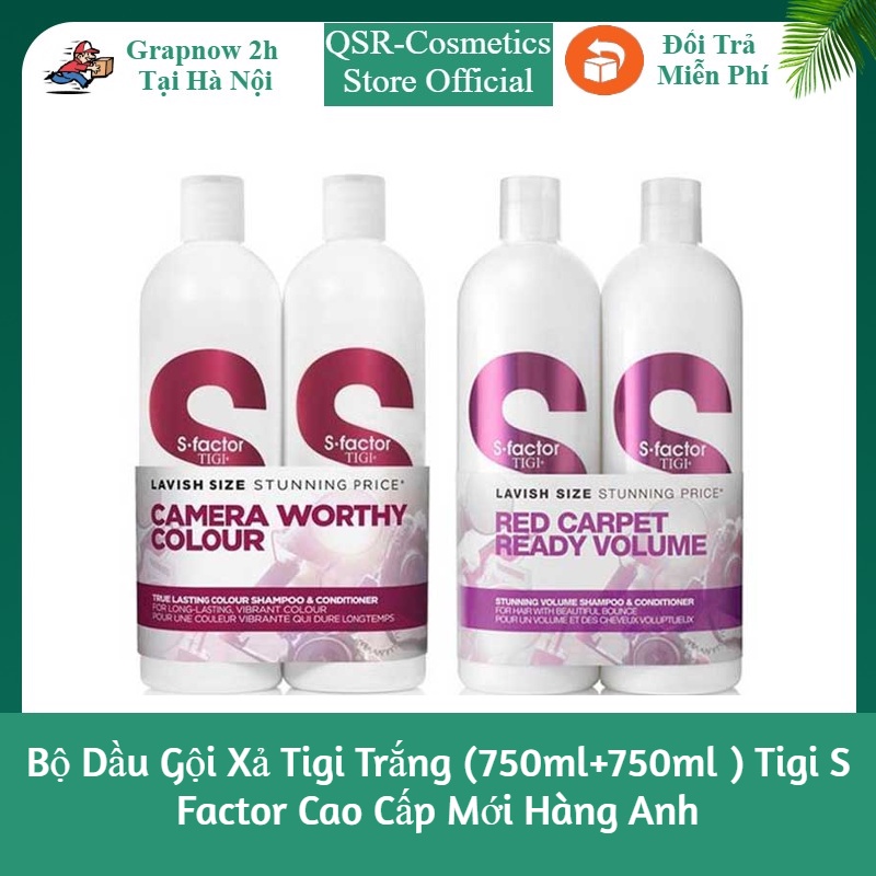 Bộ dầu gội xả tigi trắng tigi s factor cao cấp mới hàng anh