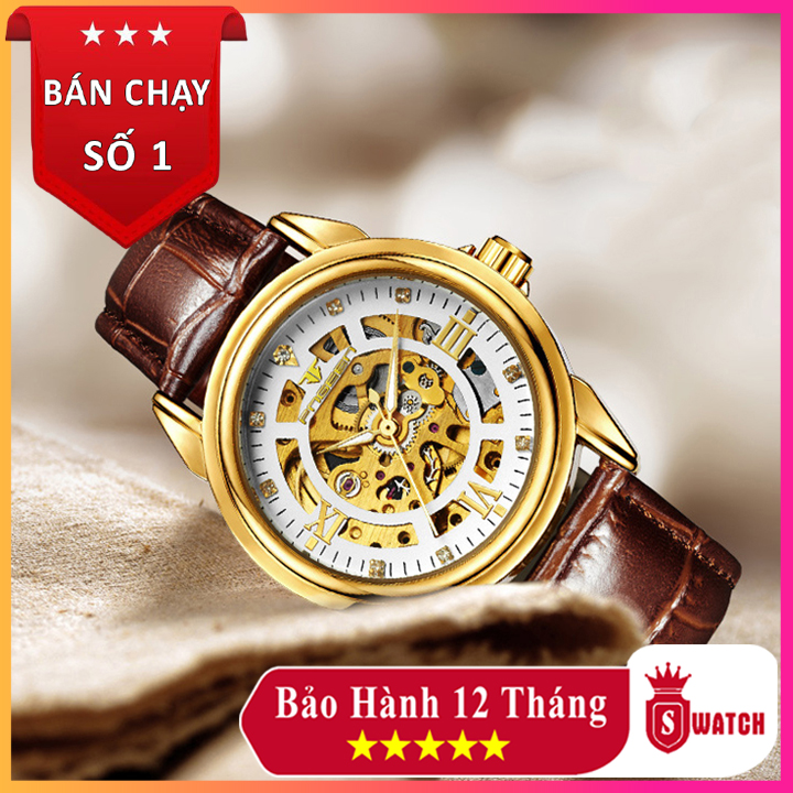 Đồng hồ cơ Fngeen ⚡FreeShip⚡ Chống nước, chống xước, dây da cao cấp ⚡ Hàng chính hãng - Bảo hành 12 tháng