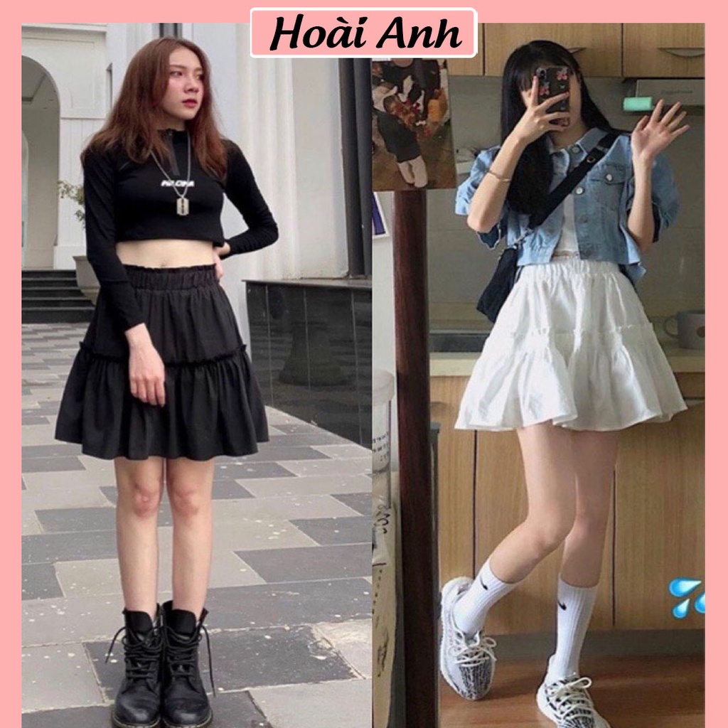 Chân Váy Ngắn Dáng Xòe Cạp Chun Chân Váy Tennis Dáng Ngắn Kèm Lót Trong Freesize Siêu Hot