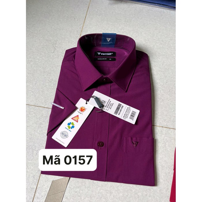 Việt tiến Áo sơ mi ngắn tay giảm 50% giá 445k-460k sale 205k Form regularfit