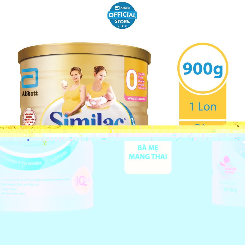 Sữa bột Abbott Similac Mom hương Dâu 900g