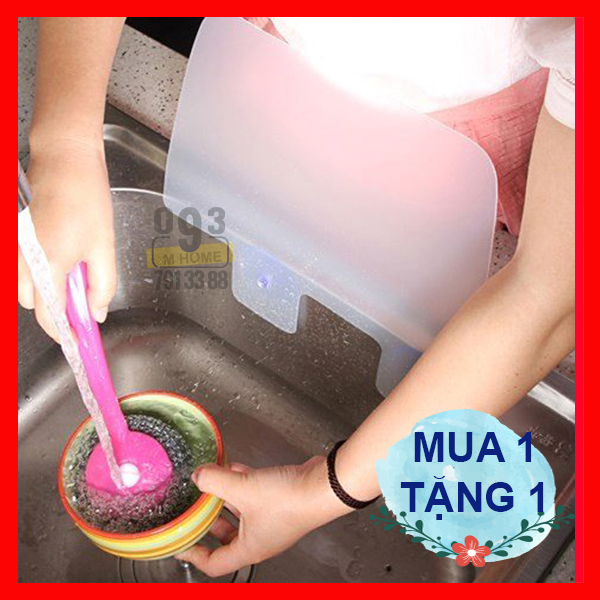 Combo 2 Tấm Chắn Nước Bồn Rửa Chén,Tấm Chắn Dầu Mỡ,Dụng Cụ Nhà Bếp Vách Nước