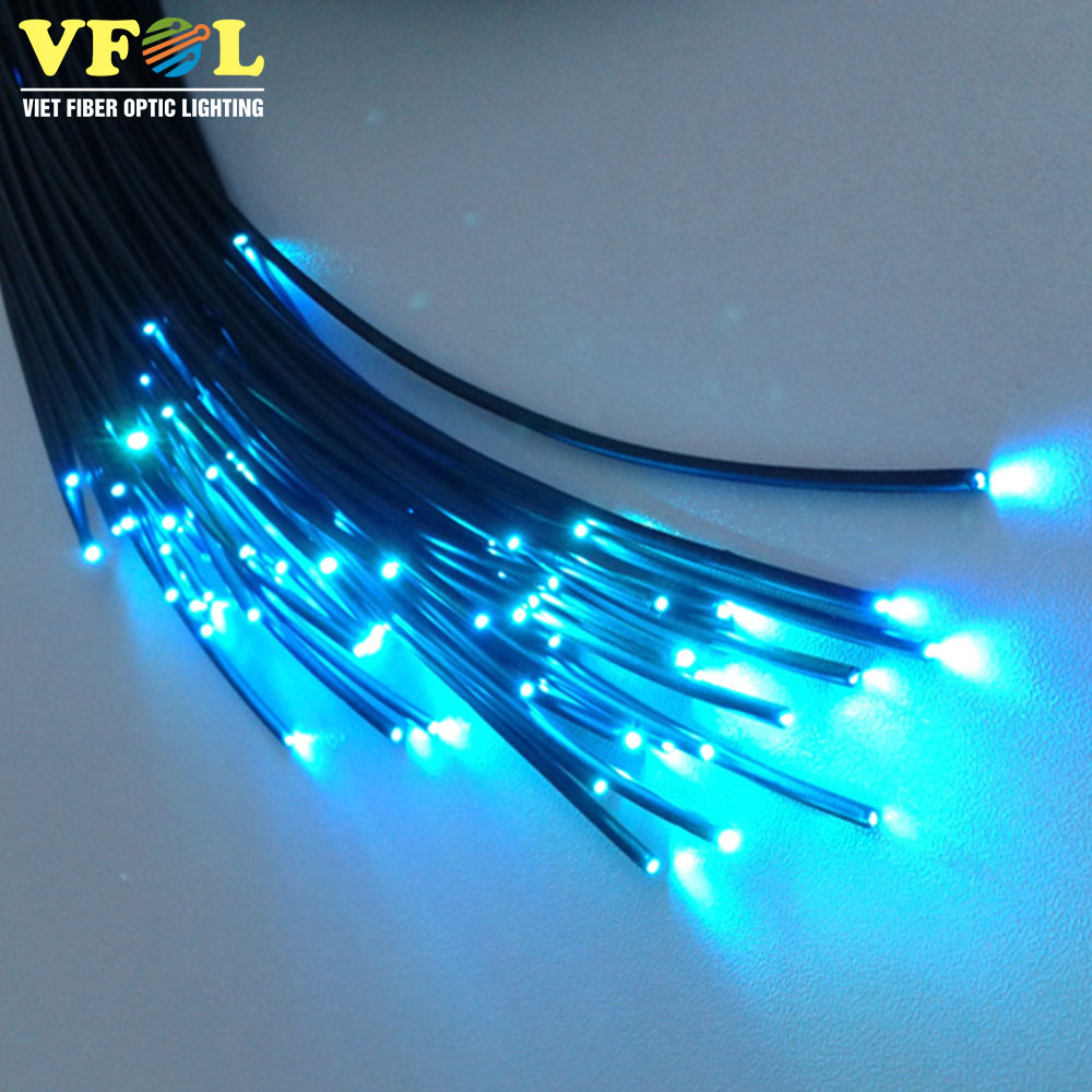 Sợi quang có vỏ bọc đường kính 0.75mm, 1.0mm, 1.5mm, 2.0mm, 3.0mm làm trần sao, hiệu ứng sao bể bơi, trang trí