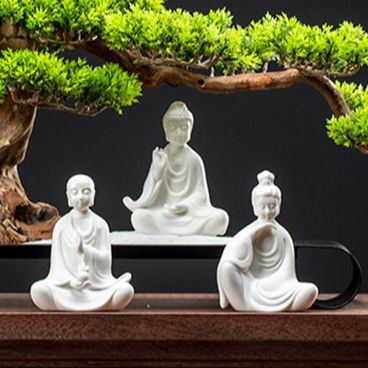 Tượng Phật Tổ Như Lai , Quan Âm, Địa Tạng Vương Bồ Tát Bằng Gốm Tử Sa Cao Cấp , Tượng Phong Thủy Trang Trí Tiểu Cảnh, Lũa