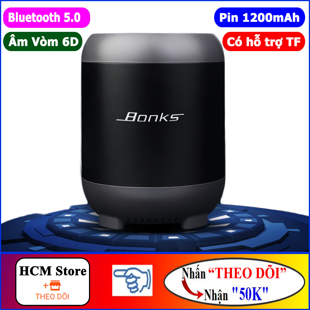Loa bluetooth bonks q33 bass mạnh có chức năng nghe gọi, có hỗ trợ thẻ nhớ 32gb