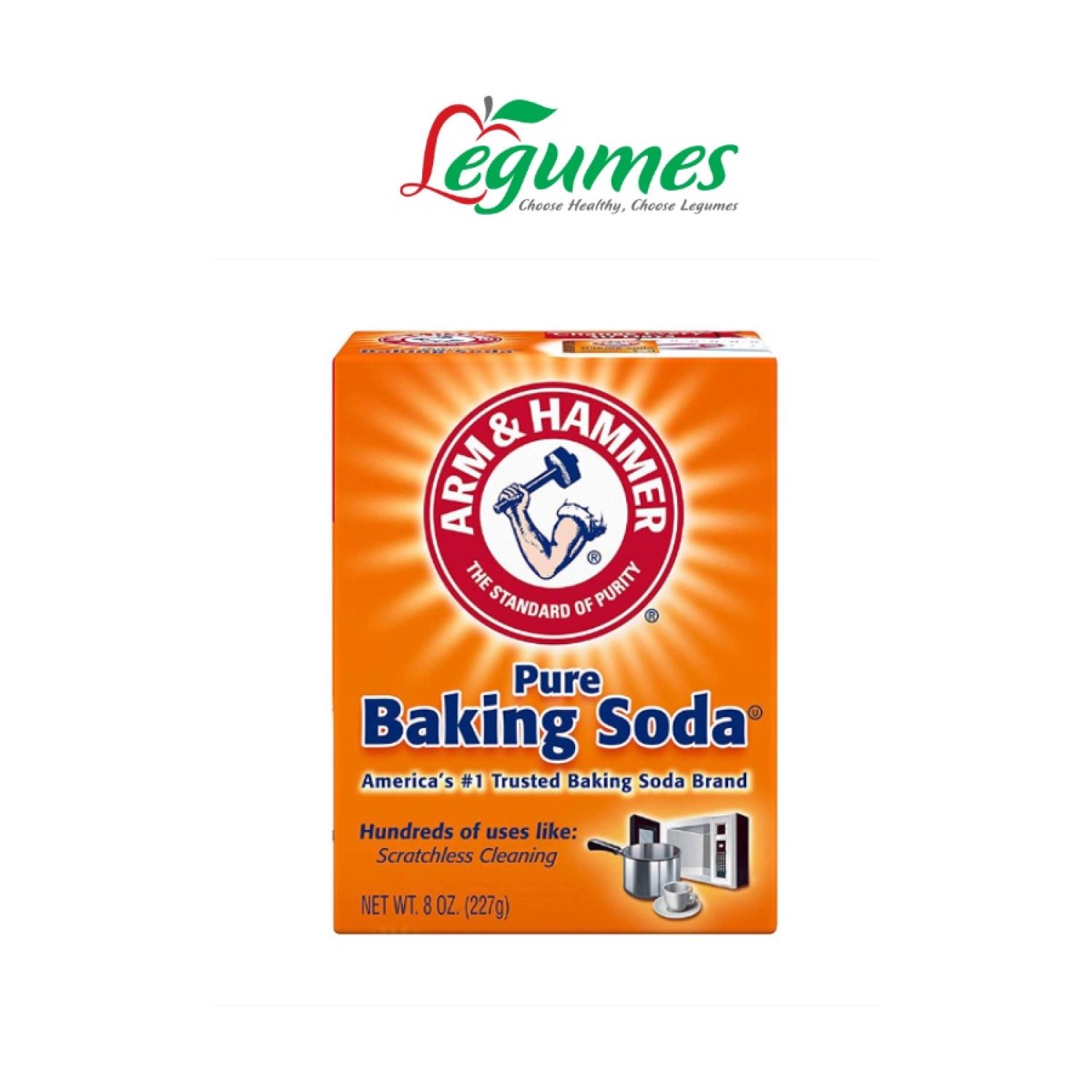 Baking soda đa công dụng làm bột nở - baking soda trắng răng, tẩy rửa, tẩy trắng quần áo da hộp giấy 454g mỹ