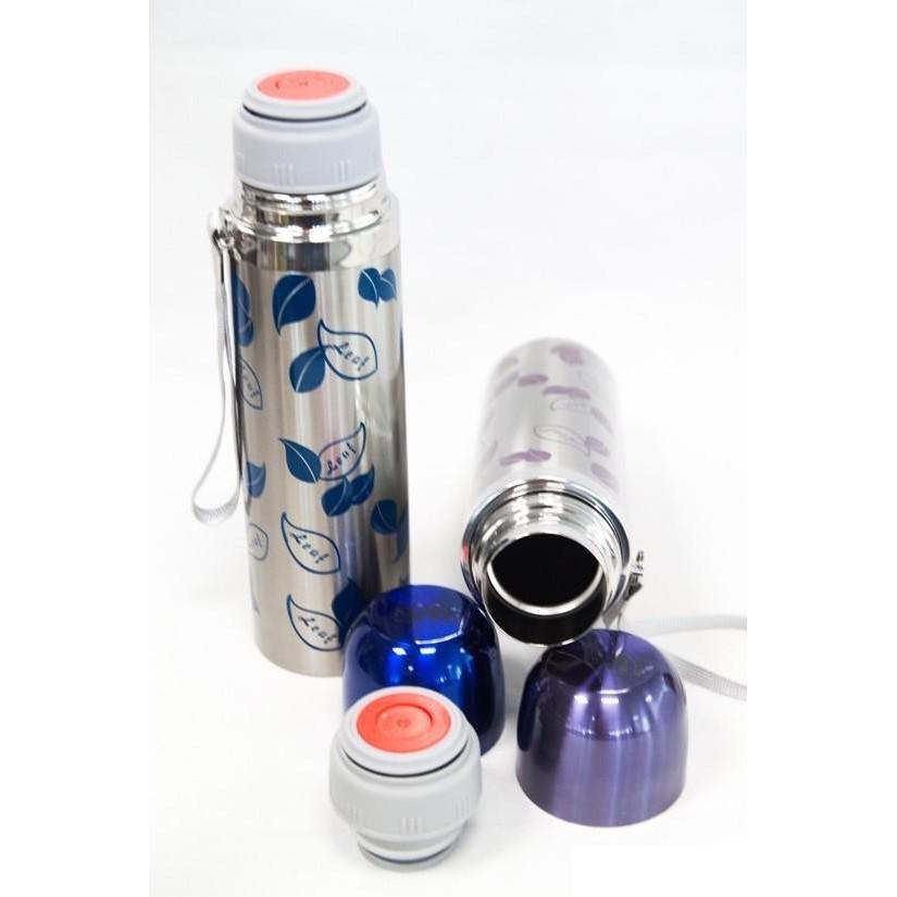 bình giữ nhiệt inox cao cấp hình lá - bình giữ nhiệt 500ml