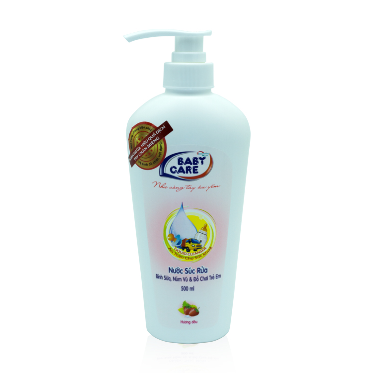 Nước Súc Rửa Bình Sữa Baby Care 500ml (Hương dâu)