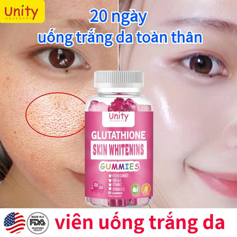 Unity trắng da Glutathione chống lão hóa làm trắng da Collagen Vitamin Tăng cường miễn dịch năng lượ