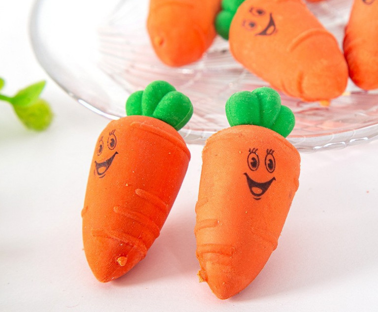 Set 3 cục gôm tẩy bút chì hình cà rốt dễ thương CARROTS