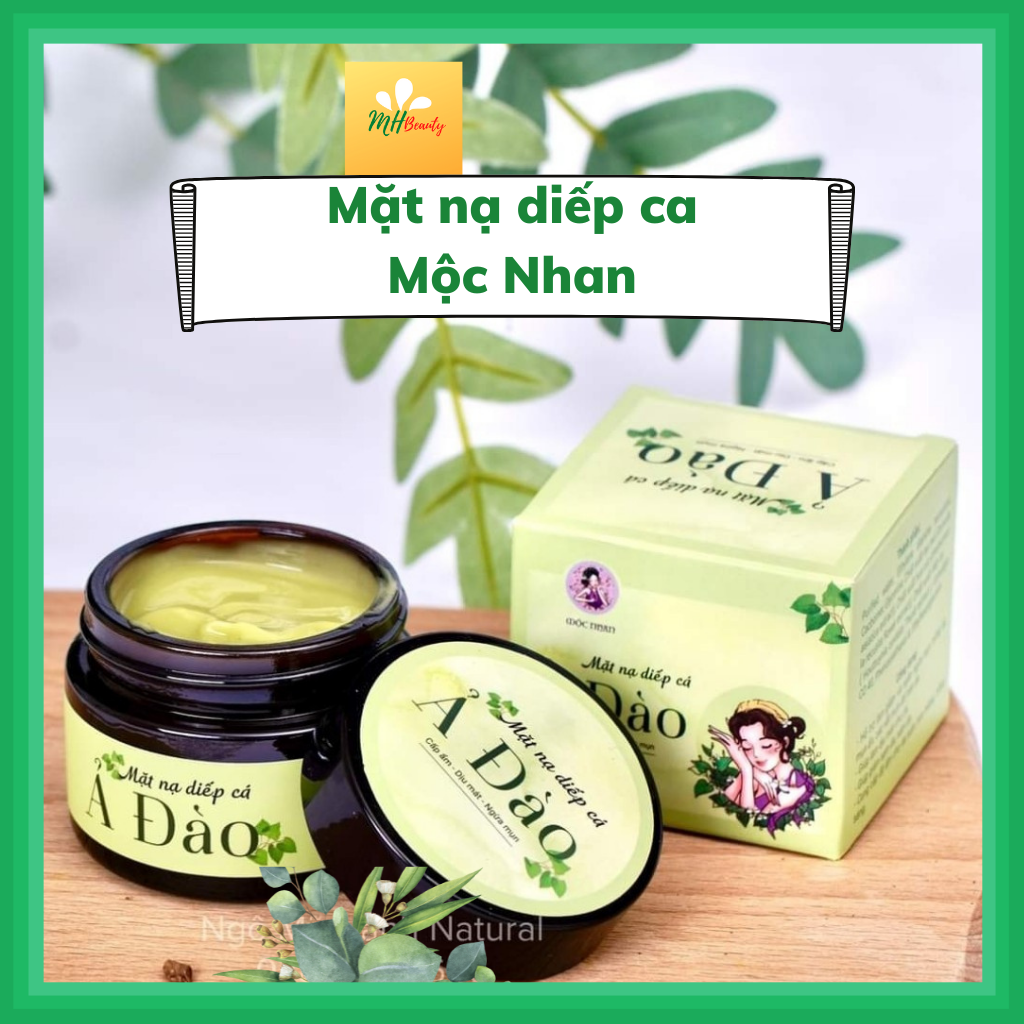 Mặt nạ diếp cá, Mặt nạ diếp cá Ả Đào Mộc Nhan natural, ngăn ngừa mụn