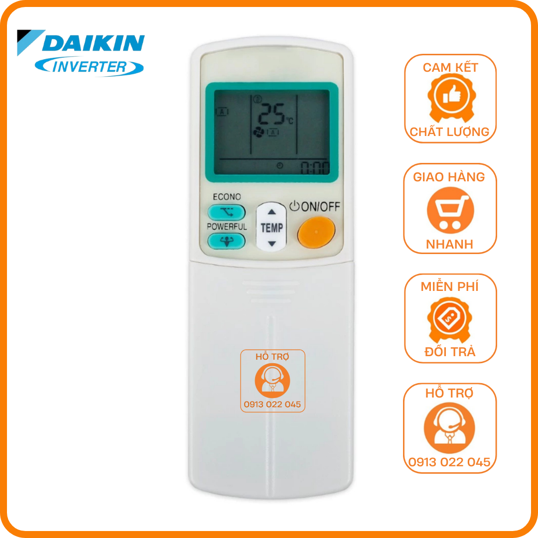 Điều khiển cho các dòng điều hòa 1 và 2 chiều Daikin inverter