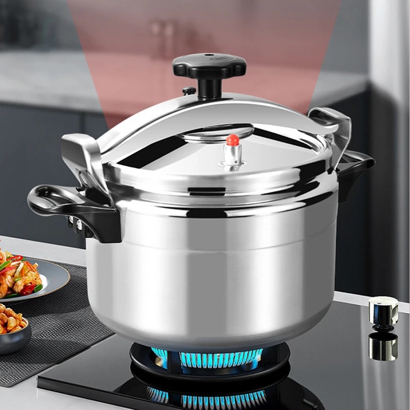 Nồi áp suất nhôm Fujika 4L, 5L, 7L sử dụng cho bếp từ, bếp gas, bếp hồng ngoại - Hàng chính hãng