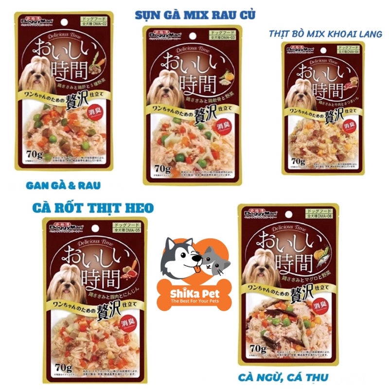 Pate thịt gà & rau củ tươi cho chó mọi lứa tuổi doggyman 70g