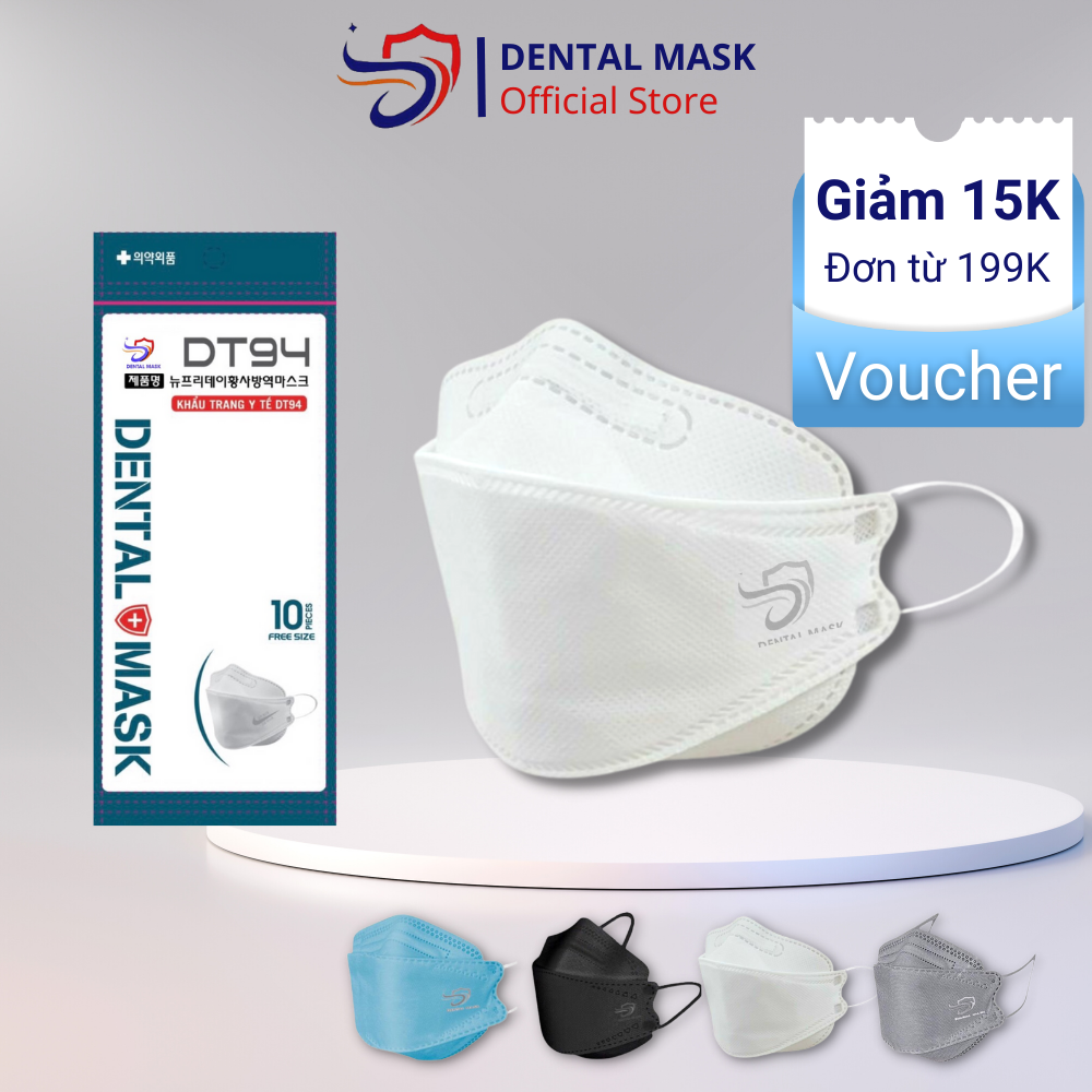 Combo 600 chiếc khẩu trang kf94 hàn quốc dental mask siêu dễ thương 4 lớp giấy kháng khuẩn