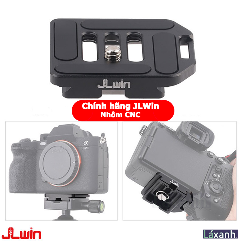 Đế tháo lắp nhanh cho chân máy ảnh Quick Release Plate tripod gimbal, gắn bên hông máy ảnh - chính hãng JLWin Tháo lắp Gimbal