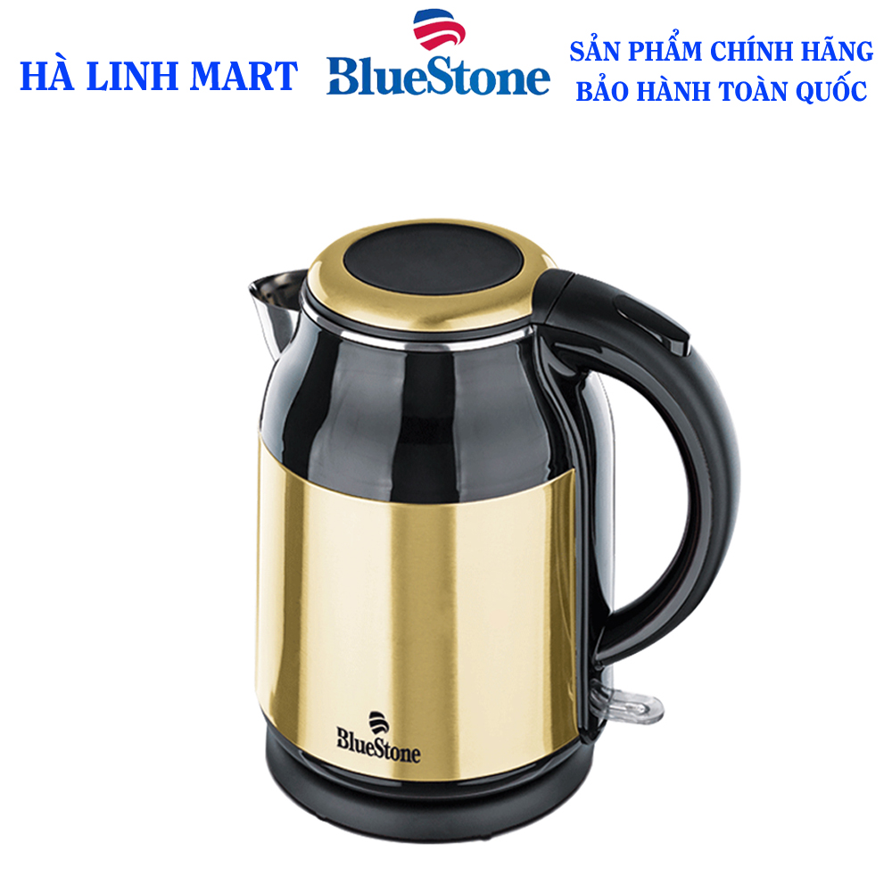 Ấm siêu tốc Bluestone KTB-3369, Bình siêu tốc Bluestone, Dung tích 1.8L, Công suất cao 1800W, 2 lớp dày dặn, chắn chắn, inox bên trong 304 an toàn sức khỏe, Bộ điều khiển Strix sản xuất tại Anh siêu bền, bảo hành 24 tháng