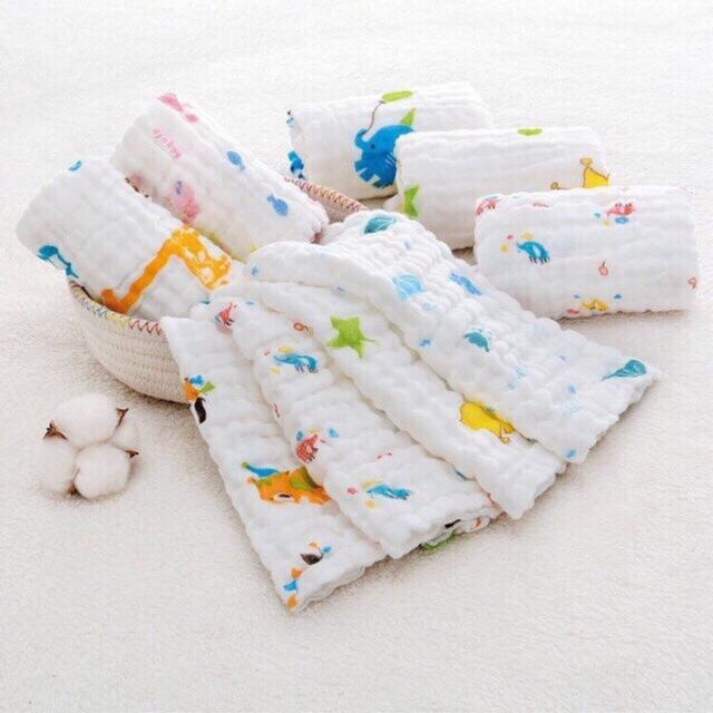 Khăn mặt sợi tre siêu mềm 6 lớp