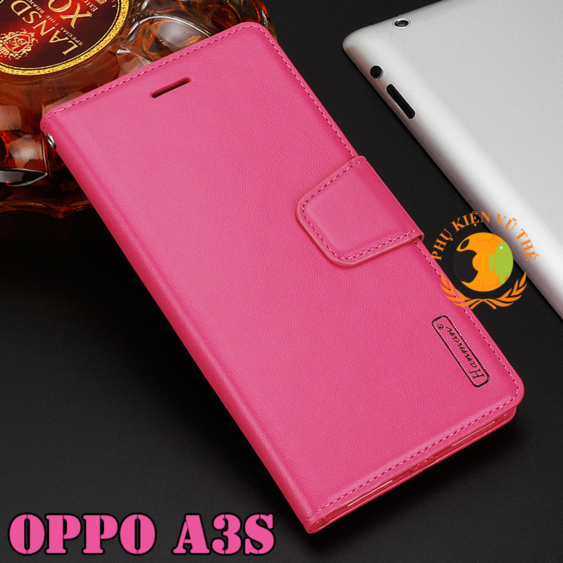 Bao Da Kèm Ví 2 in 1 Oppo A3S 2018 Hanman Cao Cấp