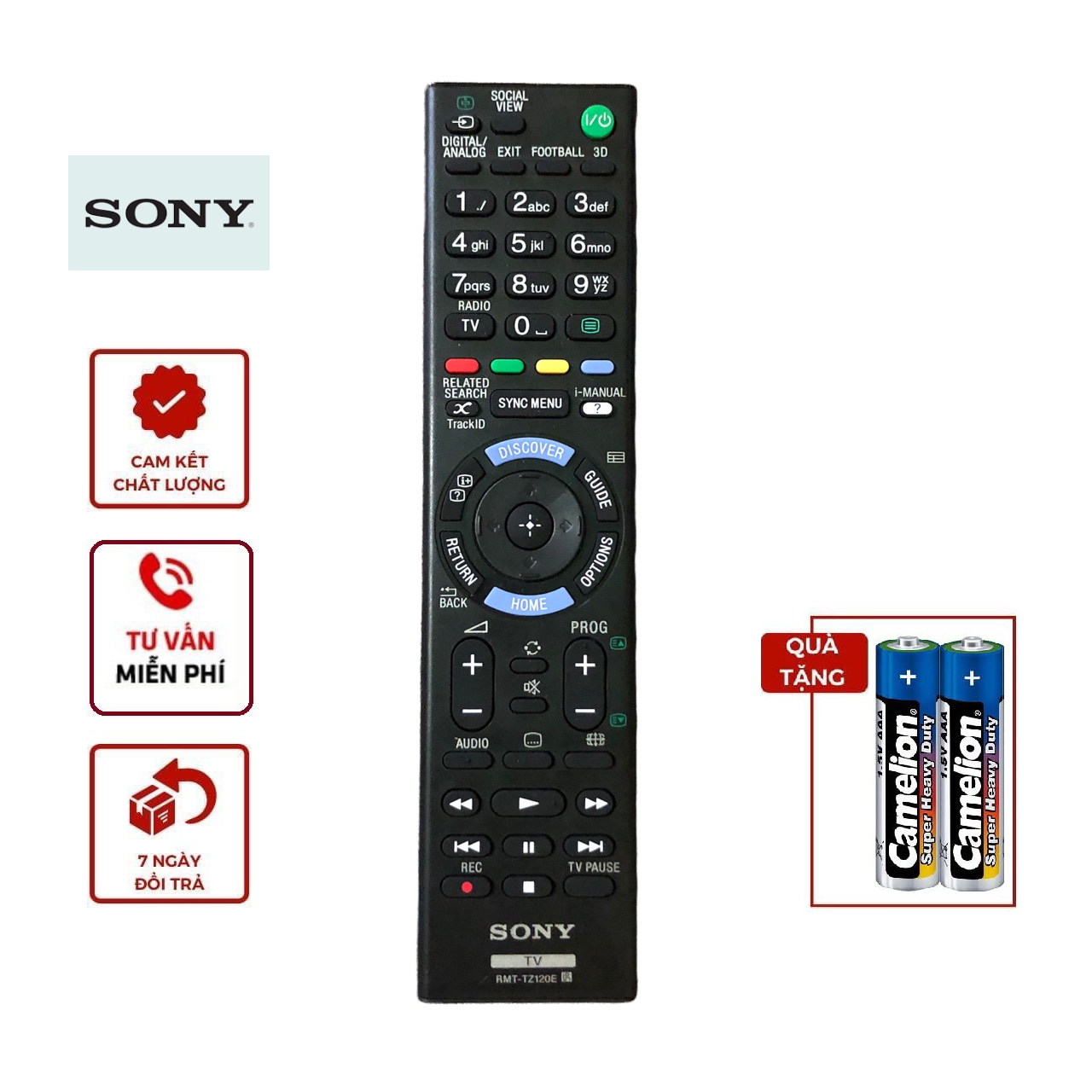 Điều khiển tv sony rmt-tz120e hàng tốt- remote điều khiển tv sony rmt-tz120e hàng tốt - đầu bấm tv sony rmt-tz120e hàng tốt