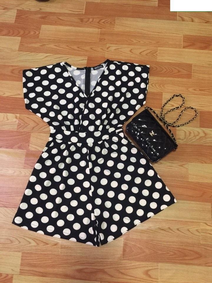 Đồ Bay Ngắn - Jum short chấm bi tay cánh dơi xinh xắn TJ794