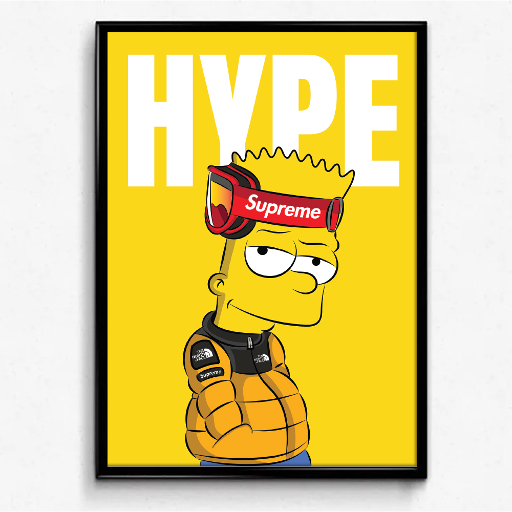 Tranh Hypebeast-Supreme,LV,Off-White 30x40,40x50 - Tranh Decor- Độc Lạ,Trang Trí Phòng Hypebeast,Sneakerhead