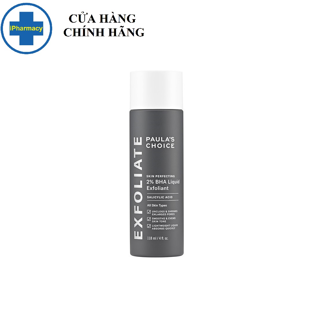 Dung dịch loại bỏ tế bào chết paula's choice skin perfecting 2% bha 30ml
