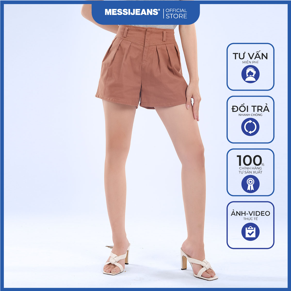 Quần nữ short khaki wkf0150