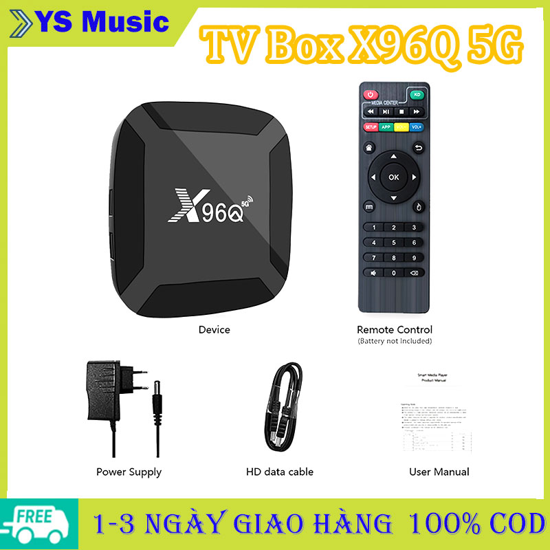 TV Box X96Q 5G 16G - Xem truyền hình phim online youtube chơi games - Tivibox xịn cấu hình mạnh