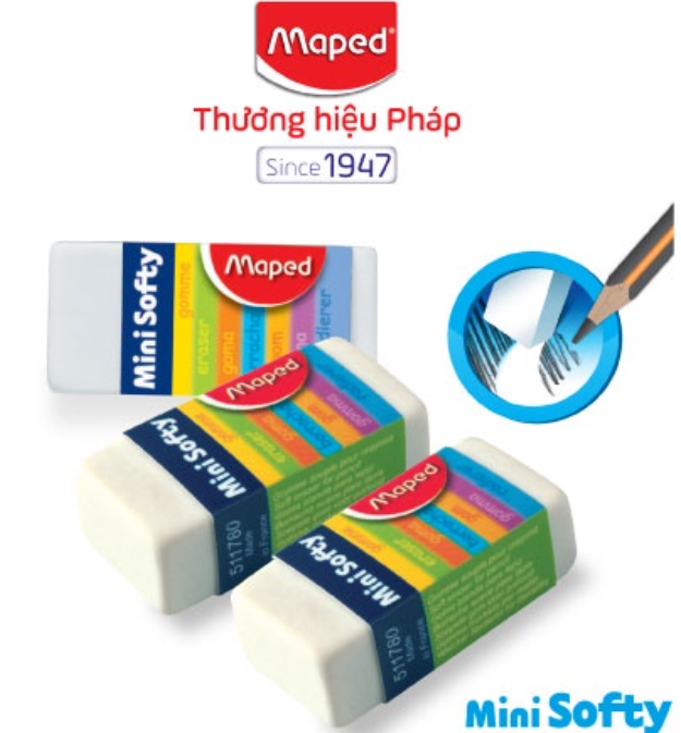 Maped - gôm mini softy - 1 cục