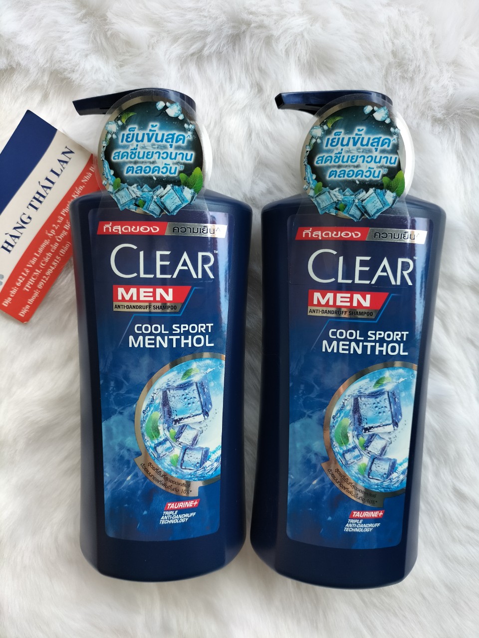 [HCM]Combo 2 chai Dầu gội Clear Men bạc hà Thái Lan 390ml