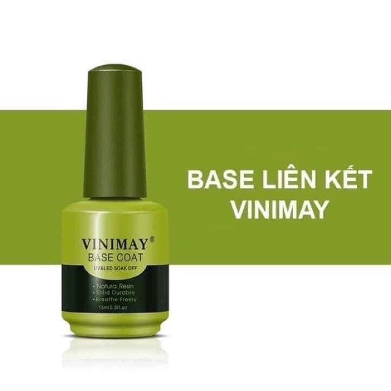 Base liên kết Vinimay 15ml dập nổi - gel liên kết chuyên dụng cho dân làm móng, sơn liên kết sơn bóng
