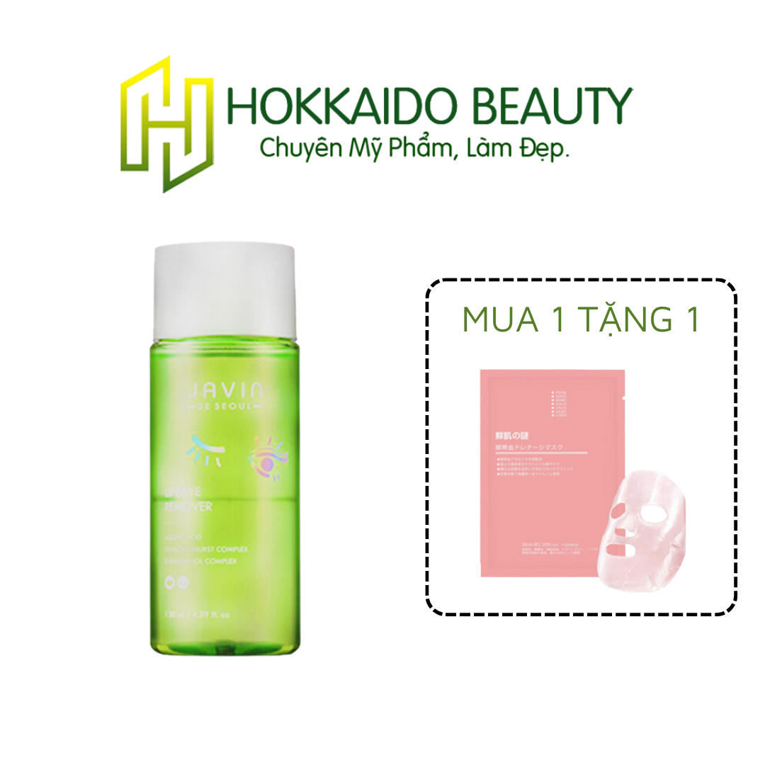Nước tẩy trang chuyên dụng mắt và môi Javin De Seoul Lip&eye Remover 130ml, Nước tẩy trang mắt môi Hàn Quốc